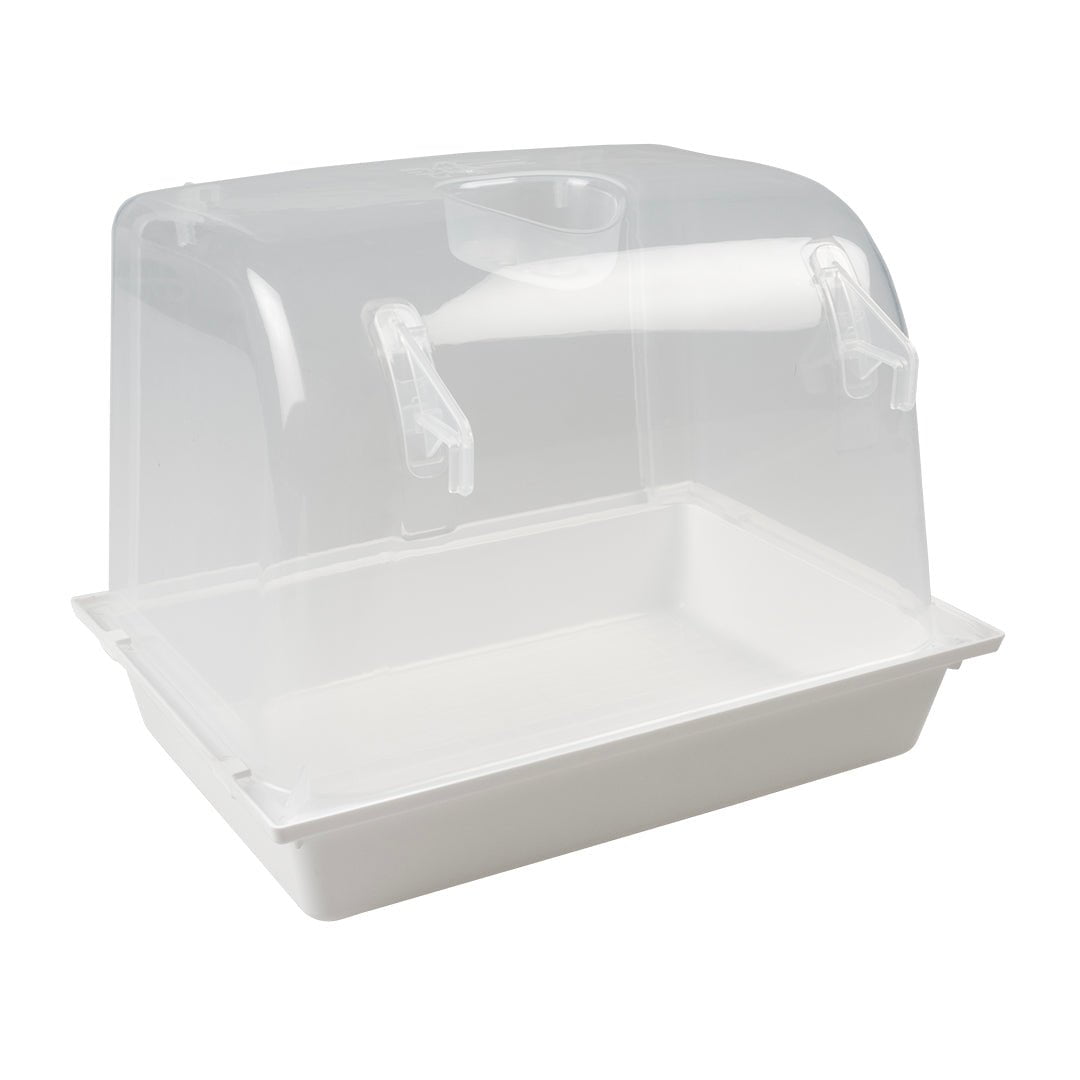 DUVO PLUS Bathhouse XL - 24x17x18cm Large Pet Hamster Cage with Chew-Proof Design for Small Animals - Perfect for Hamsters, Mice, Gerbils and Dwarf Rabbits in Home or Office