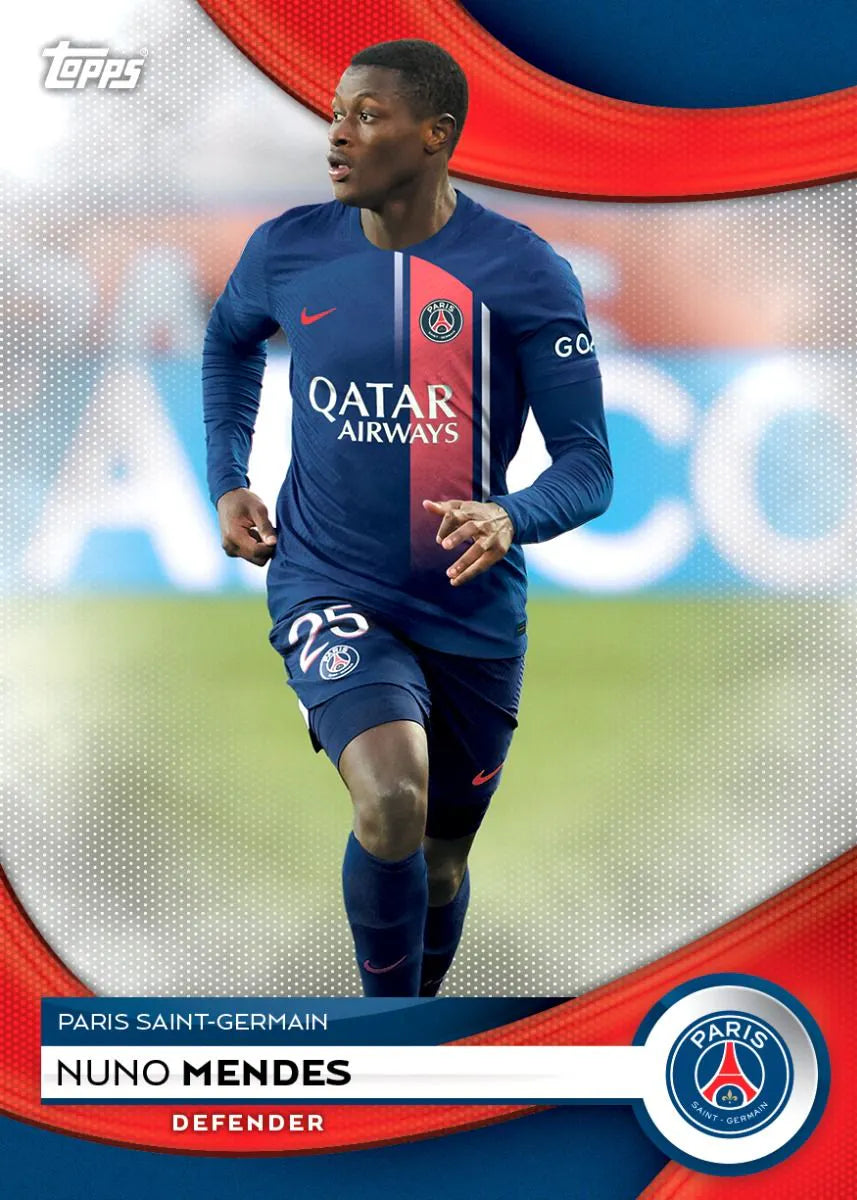 2023/24 Topps Paris Saint Germain Team Set - Official Soccer Trading Cards for Collectors & Fans - Perfect for Gifts, Memorabilia & Display