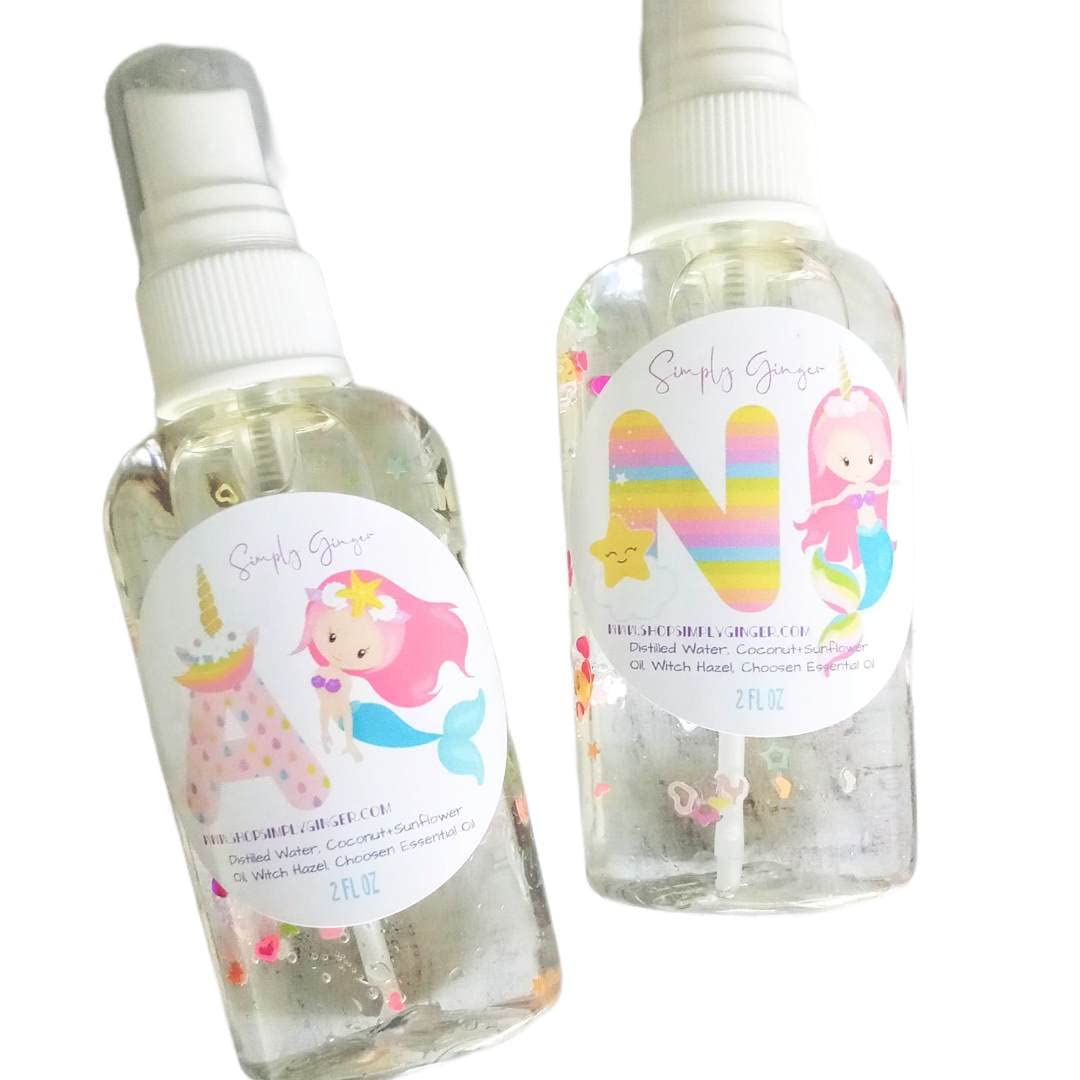 Mermaid Body Spray for Kids | Fragrance-Free Essential Oil Body Mist | Natural & Hypoallergenic | Perfect Stocking Stuffer & Birthday Gift | Great for School, Parties & Daily Use