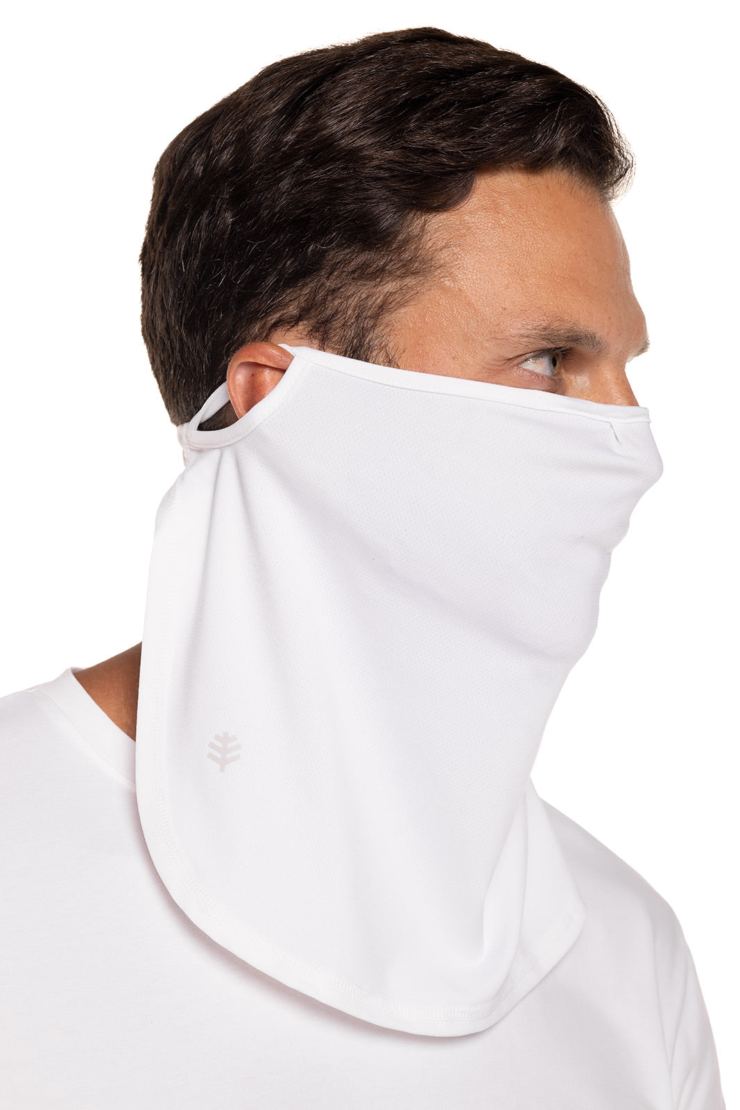 Crestone UV Protection Face Mask | Breathable White Sun Mask for Outdoor Activities, Running, Hiking & Travel
