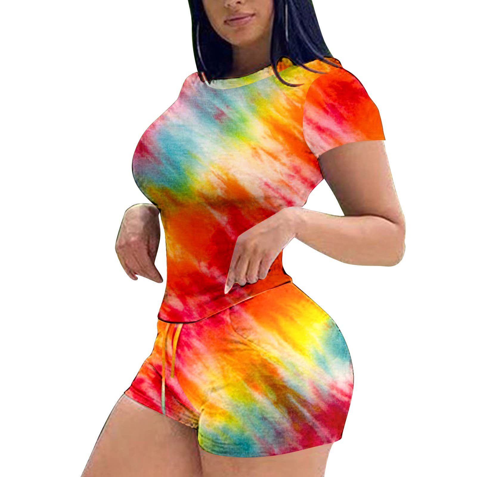Rvidbe Women's 2-Piece Pajama Set - Sleeveless Shirt & Shorts Summer Lounge Outfit, Casual Sleepwear & Loungewear for Women - Perfect for Home Relaxation, Sleepovers, and Summer Nights