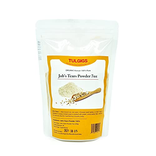 Korean Job's Tears Powder 7oz (200g) - Adlay Coix Yiren for Healthy Drinks & Cooking