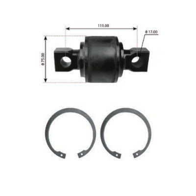 Freightliner Tuftrac Torque Rod Bush Repair Kit - Replaces 062480016000 | Heavy Duty Suspension Replacement for Semi Trucks | Perfect for Off-Road & Long Haul Driving