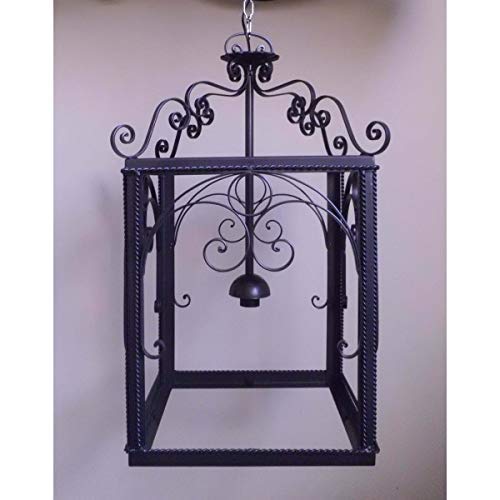 Handmade Wrought Iron Smart Chandelier - iOS & Android Compatible, Works with Amazon Alexa, Google Home & IFTTT - WiFi Enabled Smart Lighting for Home Automation | Perfect for Living Room, Bedroom & Dining Room Decor