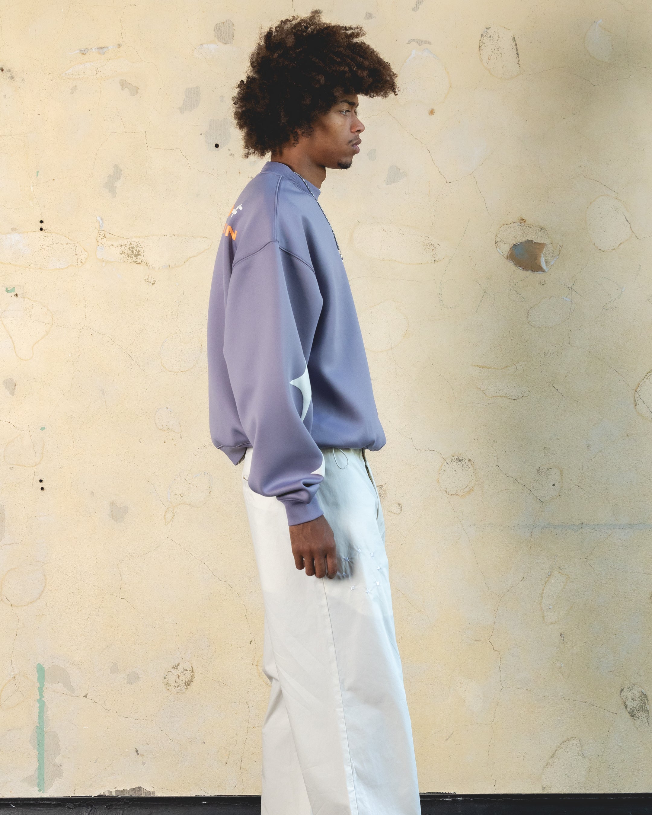 404 Form Crewneck Sweatshirt - Soft Purple Unisex Pullover for Men & Women | Perfect for Casual Wear, Street Style & Loungewear