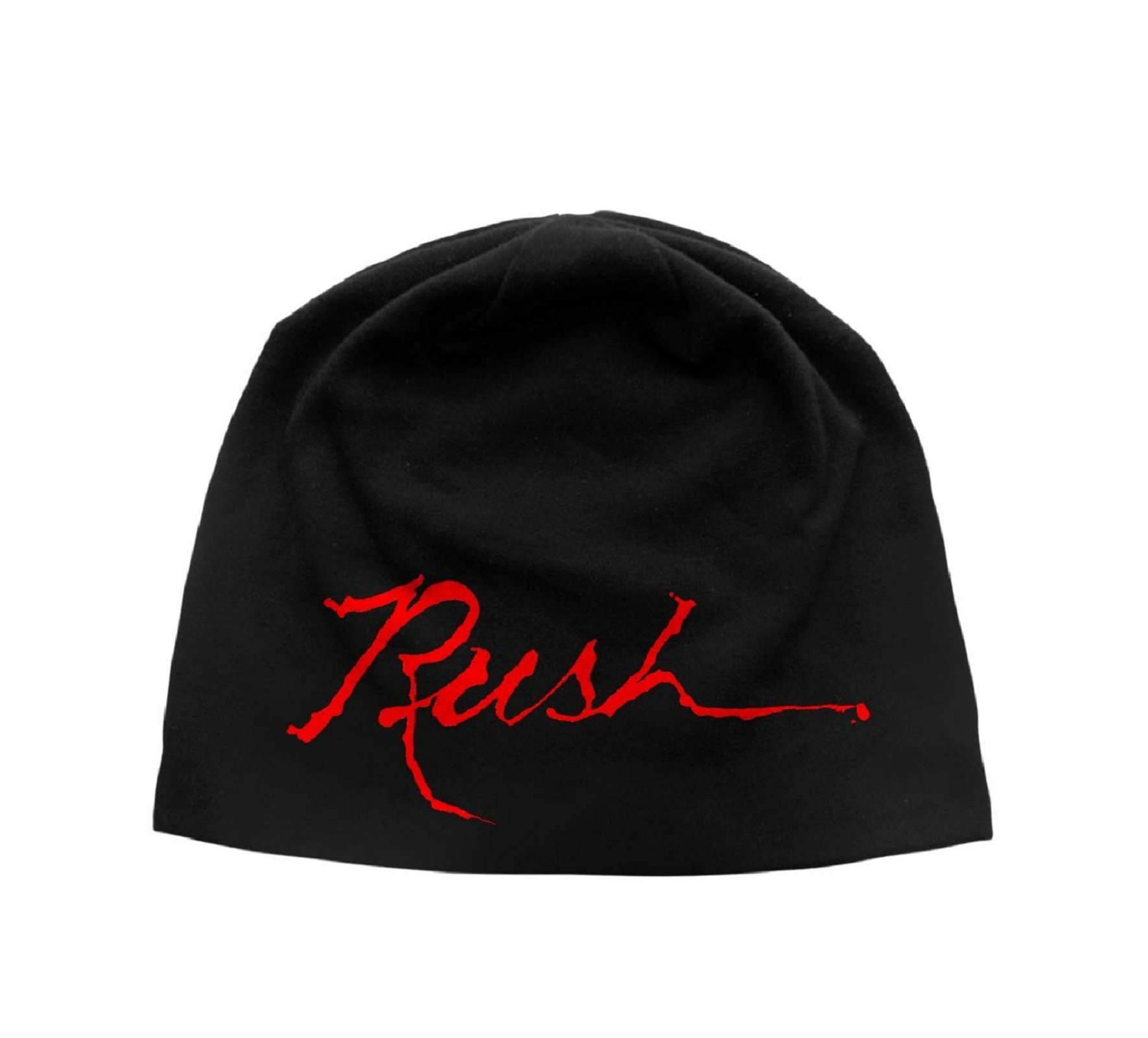 Rush 2112 Official Logo Beanie Hat - Black Jersey Knit One Size - Perfect for Concerts, Outdoor Activities & Cold Weather