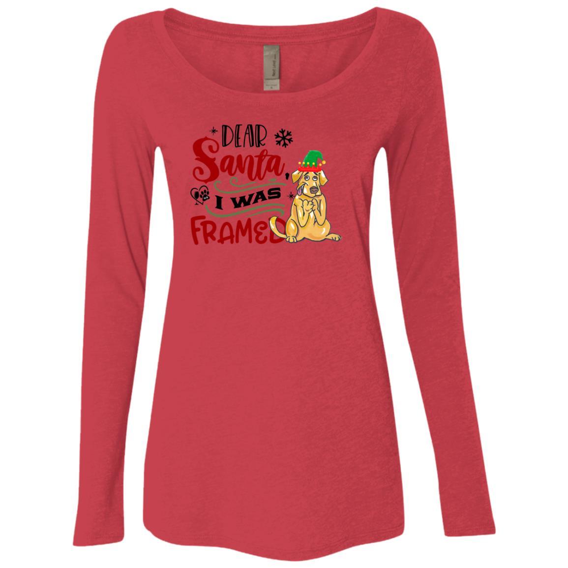 WineyBitches.Co Women's Long Sleeve Scoop Neck Tri-Blend T-Shirt - Soft & Comfortable for Casual Wear, Lounge, and Everyday Outfits
