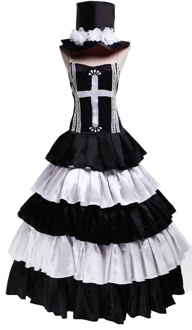 Cosnew Anime Perona Two Years Later Dress Uniform Cosplay Costume - Official Licensed One Piece Outfit for Halloween, Comic Con & Cosplay Events