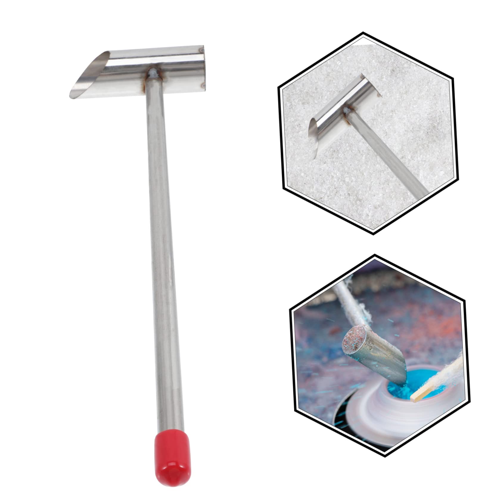 Stainless Steel Cotton Candy Sugar Spoon - Flossing Scoop for Cotton Candy Maker & Marshmallow Machine | Durable Kitchen Tool for Easy Sugar Handling | Perfect for Home, Parties, and Carnival Treats