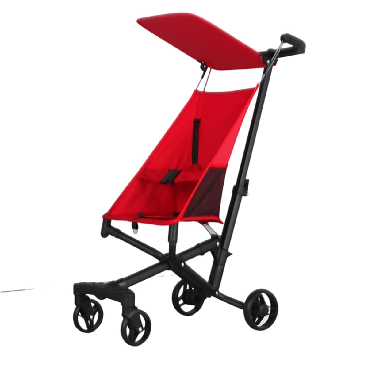 Lightweight Umbrella Stroller for Kids Ages 4-8 | Compact Foldable Baby Stroller with Canopy | Ideal for Travel, Shopping & Daily Walks (Red)