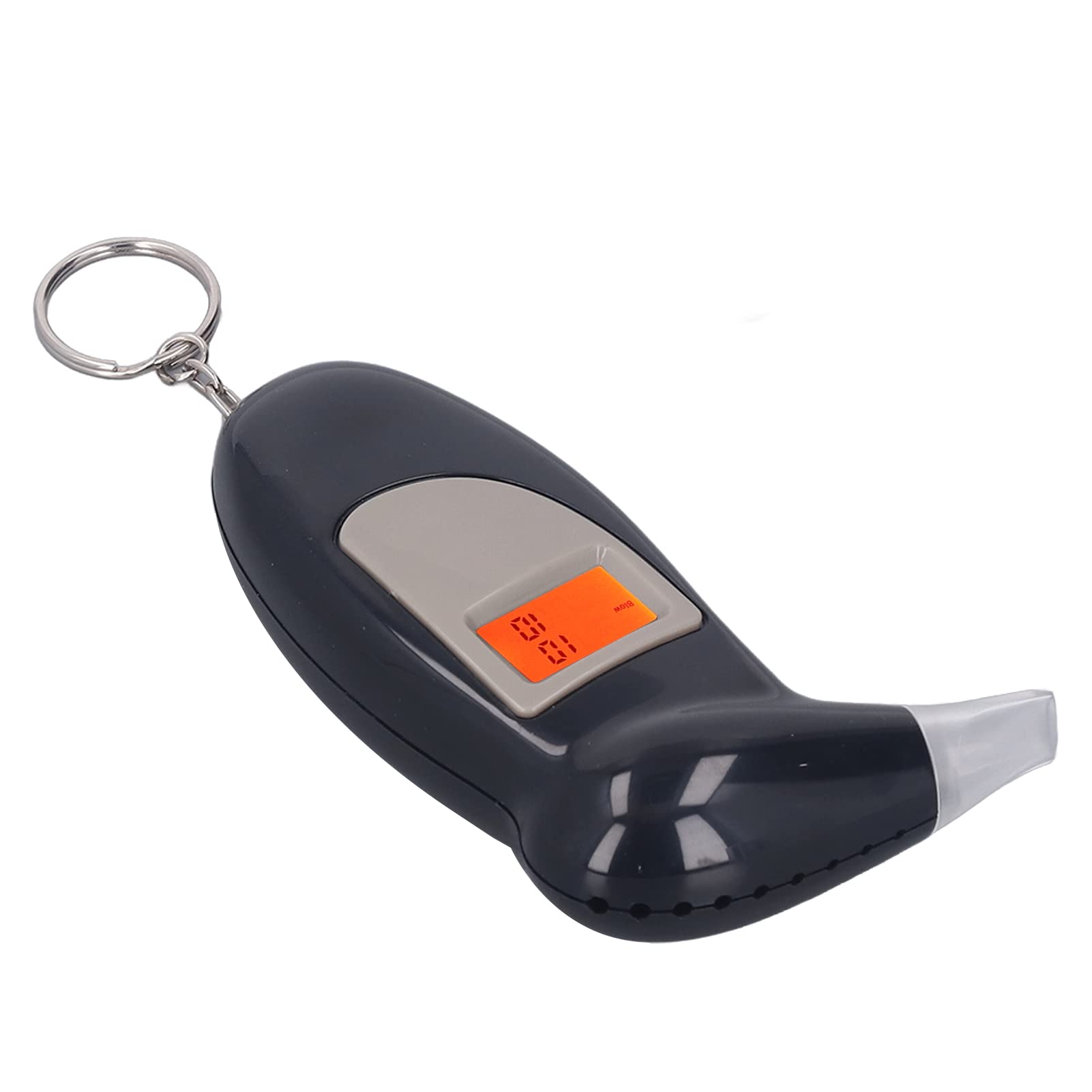 Portable Keychain Breathalyzer - Digital Alcohol Tester with LCD Display, Audible Alert & Backlight for Personal, Professional & Party Use