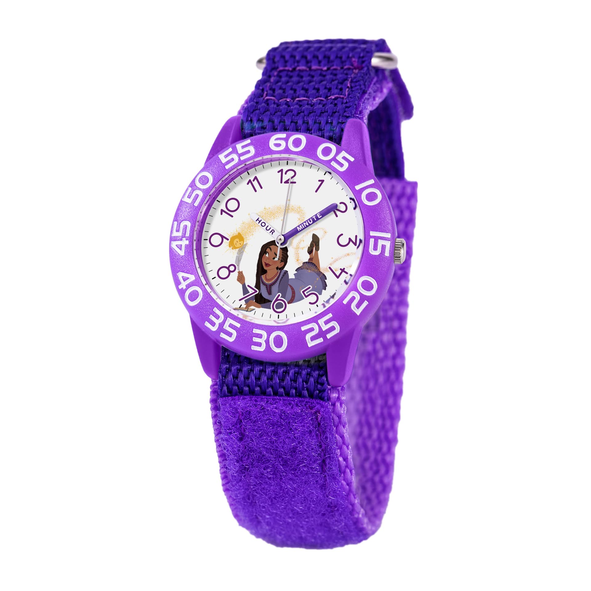 Disney Wish Kids' Analog Learning Watch - Waterproof Children's Time Teacher Watch for Boys & Girls - Perfect for School, Playtime & First Watch Gift