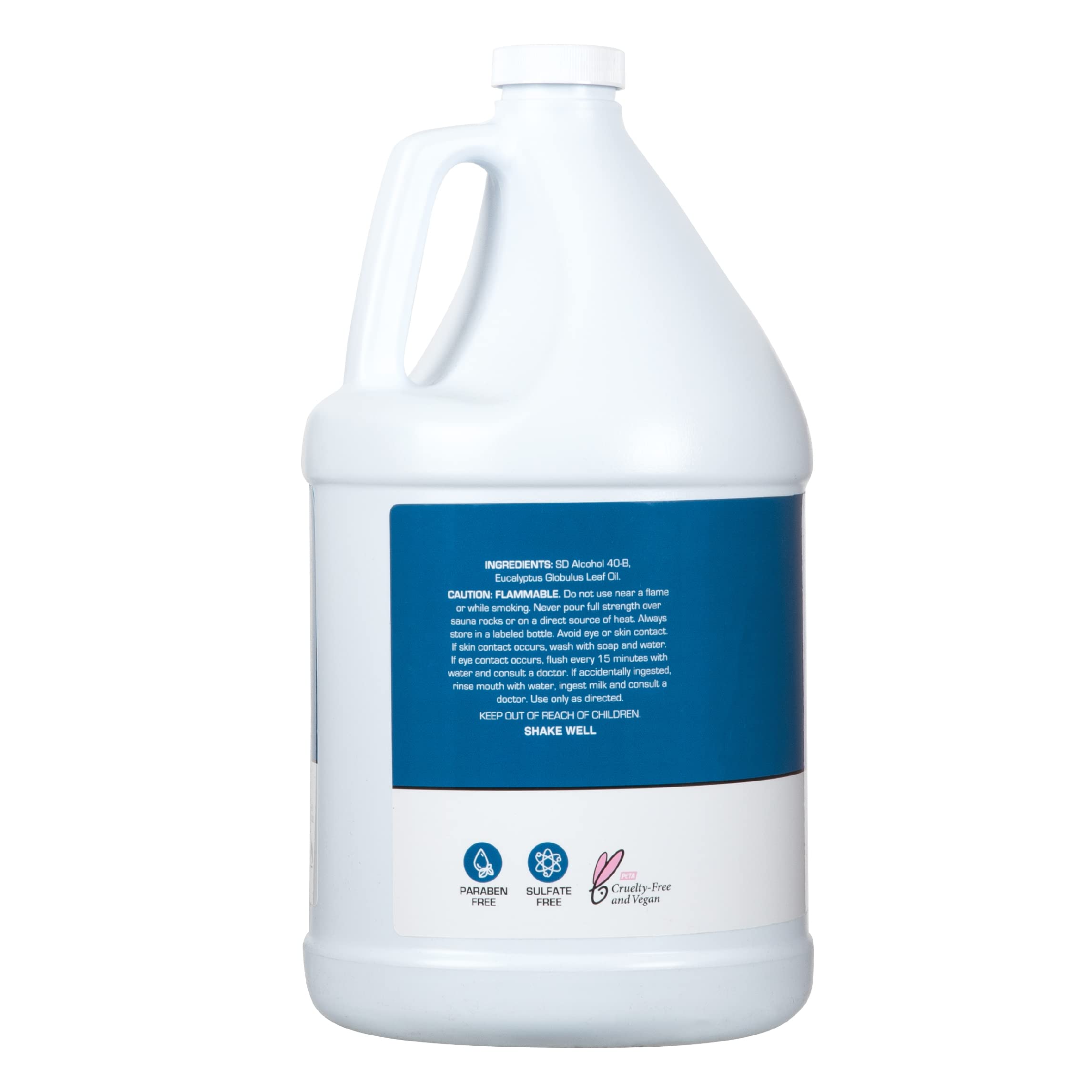 Ginger Lily Farms Club & Fitness Blended Eucalyptus Essential Oil - 100% Pure, Vegan & Cruelty-Free - 1 Gallon (128 fl oz) Refill for Steam Rooms, Saunas, Aromatherapy & Massage