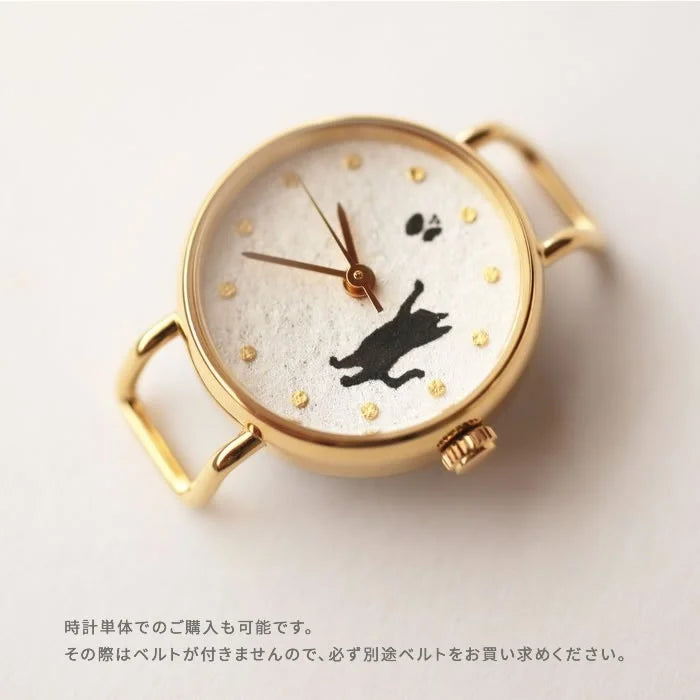 Elegant Japanese Handmade Women's Wristwatch - Cat & Butterfly Design - Perfect for Casual Wear, Office & Special Occasions