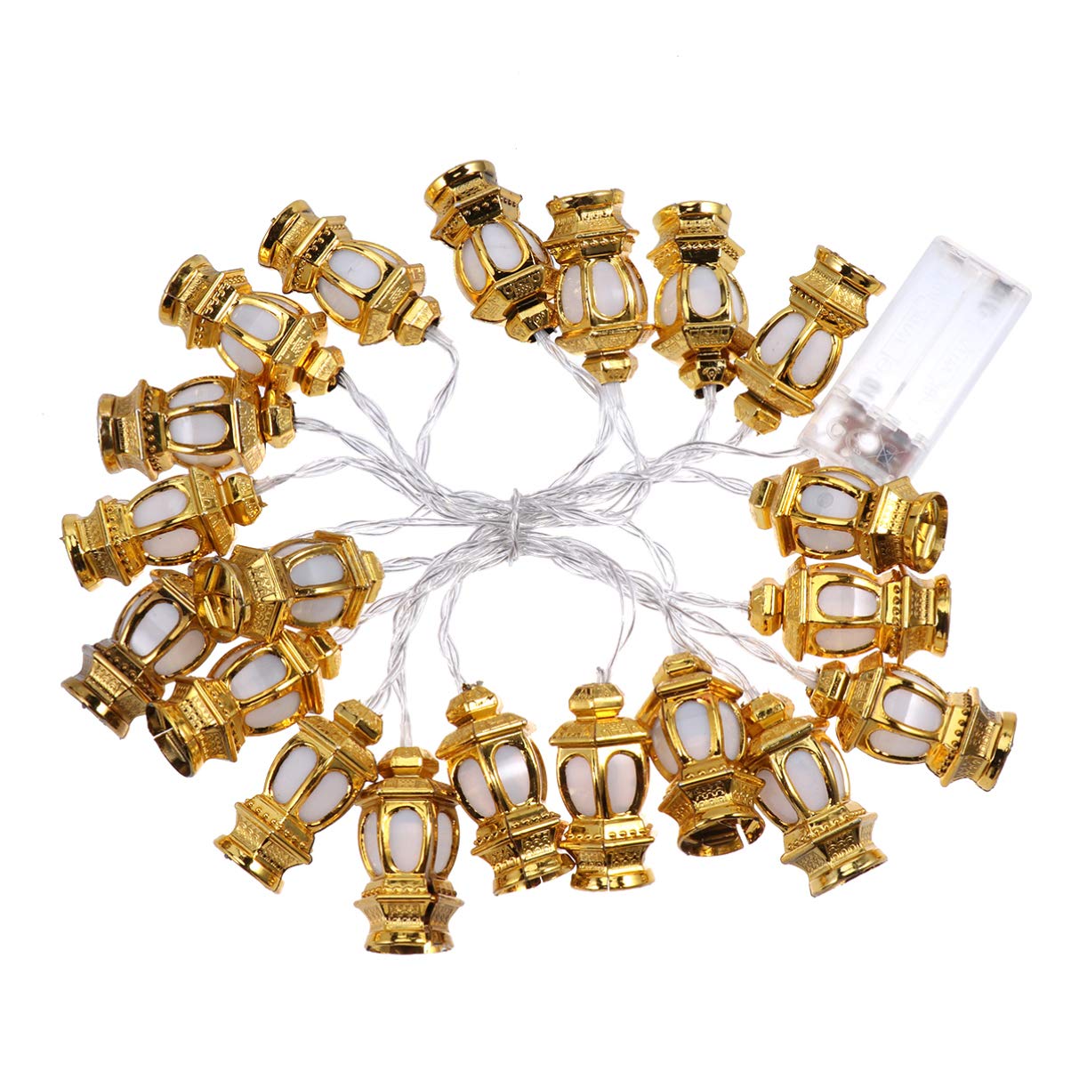 Uonlytech LED Ramadan String Lights - 50ft Fairy Lights for Eid Mubarak Decor, Home, Indoor Outdoor, Patio, Garden, Wedding & Birthday Party - Perfect for Ramadan Celebrations, Holiday Lighting and Festive Home Decor