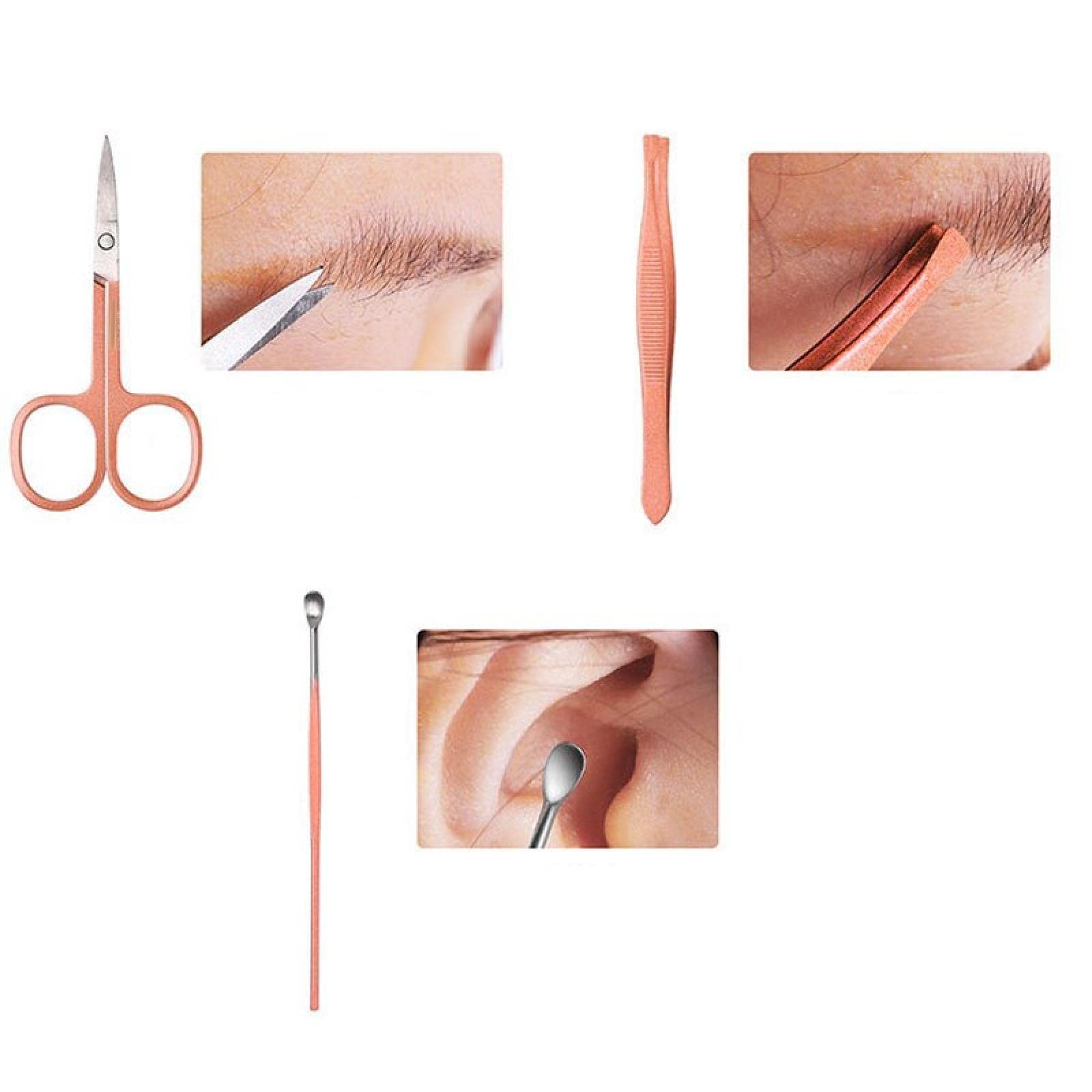 Stainless Steel Nail Clipper & Beauty Tool Set - 7 or 18pc Professional Nail Scissors, Ear Spoon & Manicure Kit for Home Salon Use | Perfect for Nail Care, Pedicures & Personal Grooming