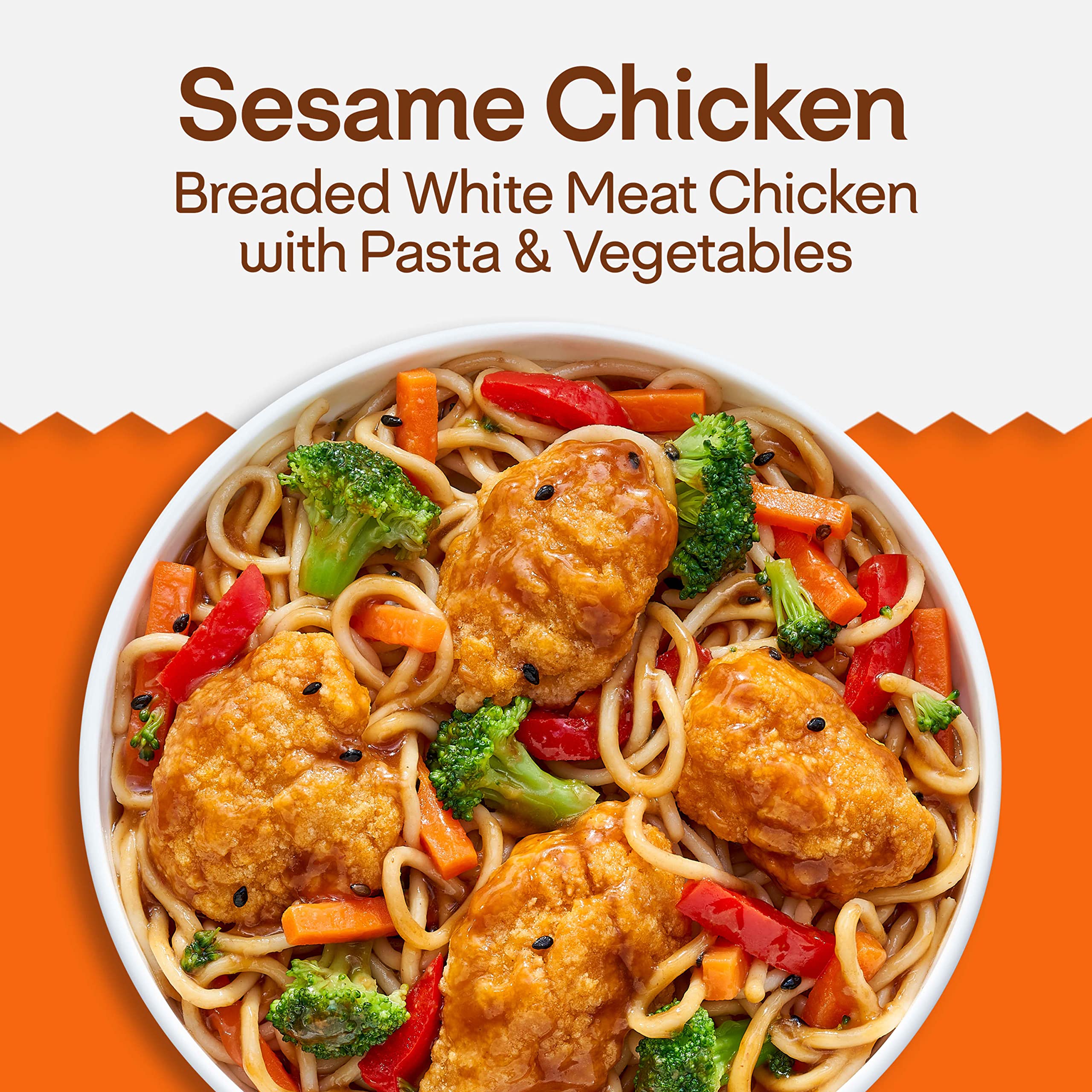 Lean Cuisine Sesame Chicken Frozen Meal - High Protein Microwave Dinner for One | Quick & Healthy Lunch or Dinner at Home or Office