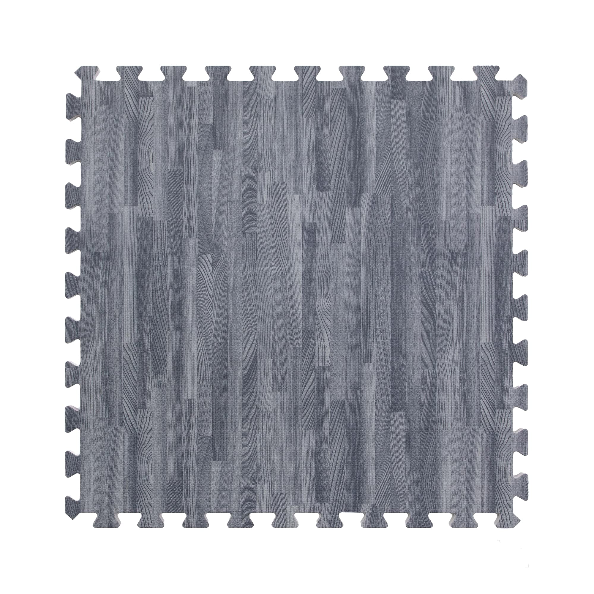 Premium Soft Wood Print Interlocking Foam Flooring Tiles - 3/8