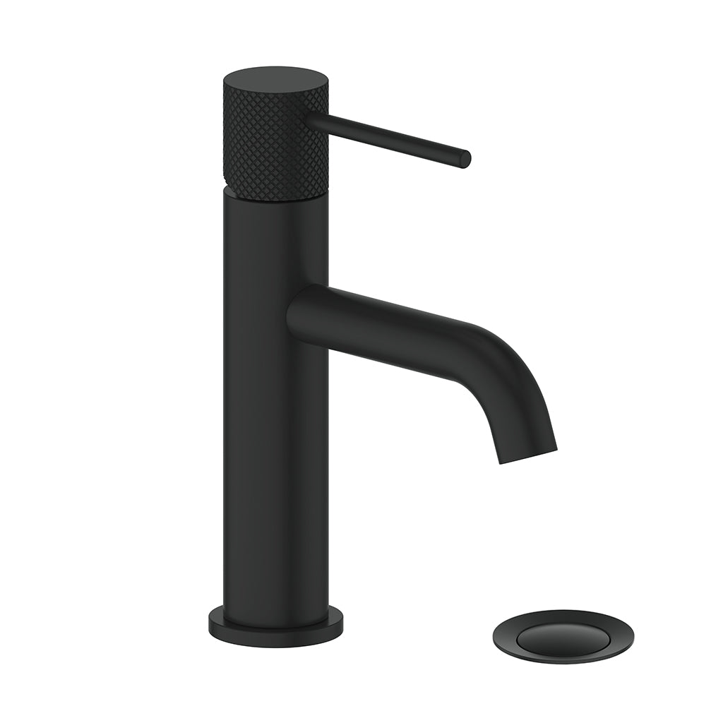 VOGT DRAVA BF.DA.1001 Single Hole Bathroom Faucet with Pop-Up Drain - Perfect for Modern Vanities and Small Space Bathrooms