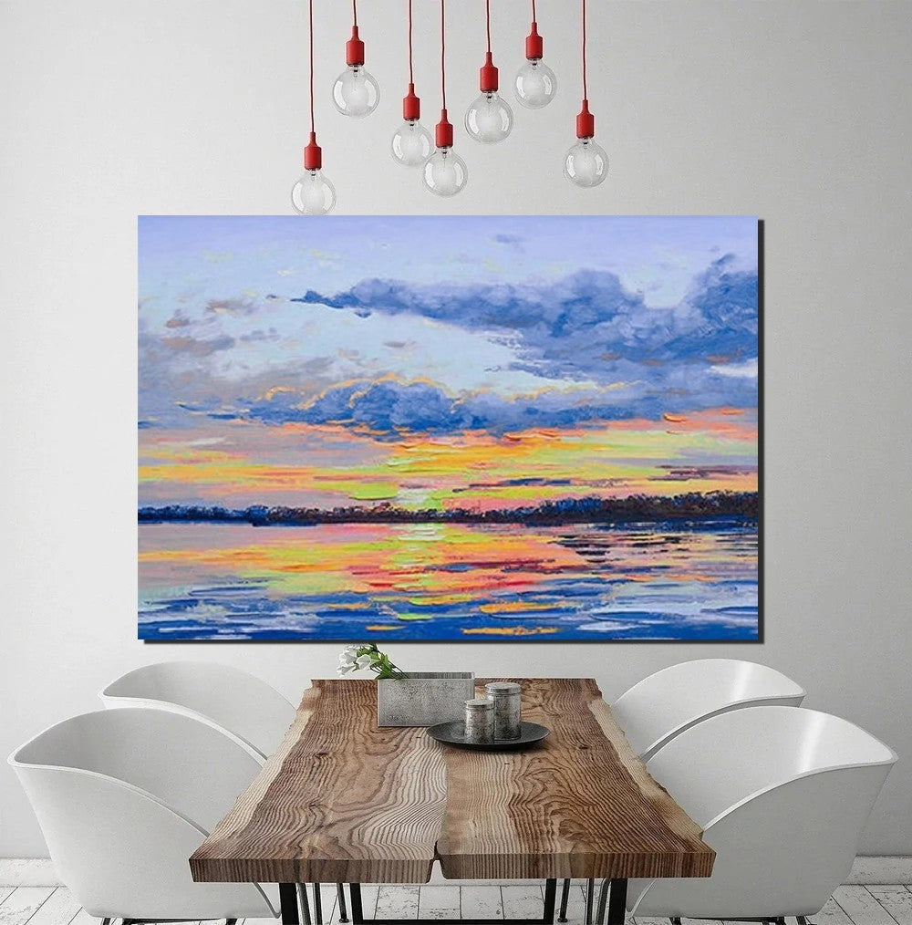 Abstract Landscape Paintings - Heavy Texture Hand Painted Wall Art | Modern Contemporary Canvas Art for Living Room Decor | Perfect for Home, Office & Gallery Display