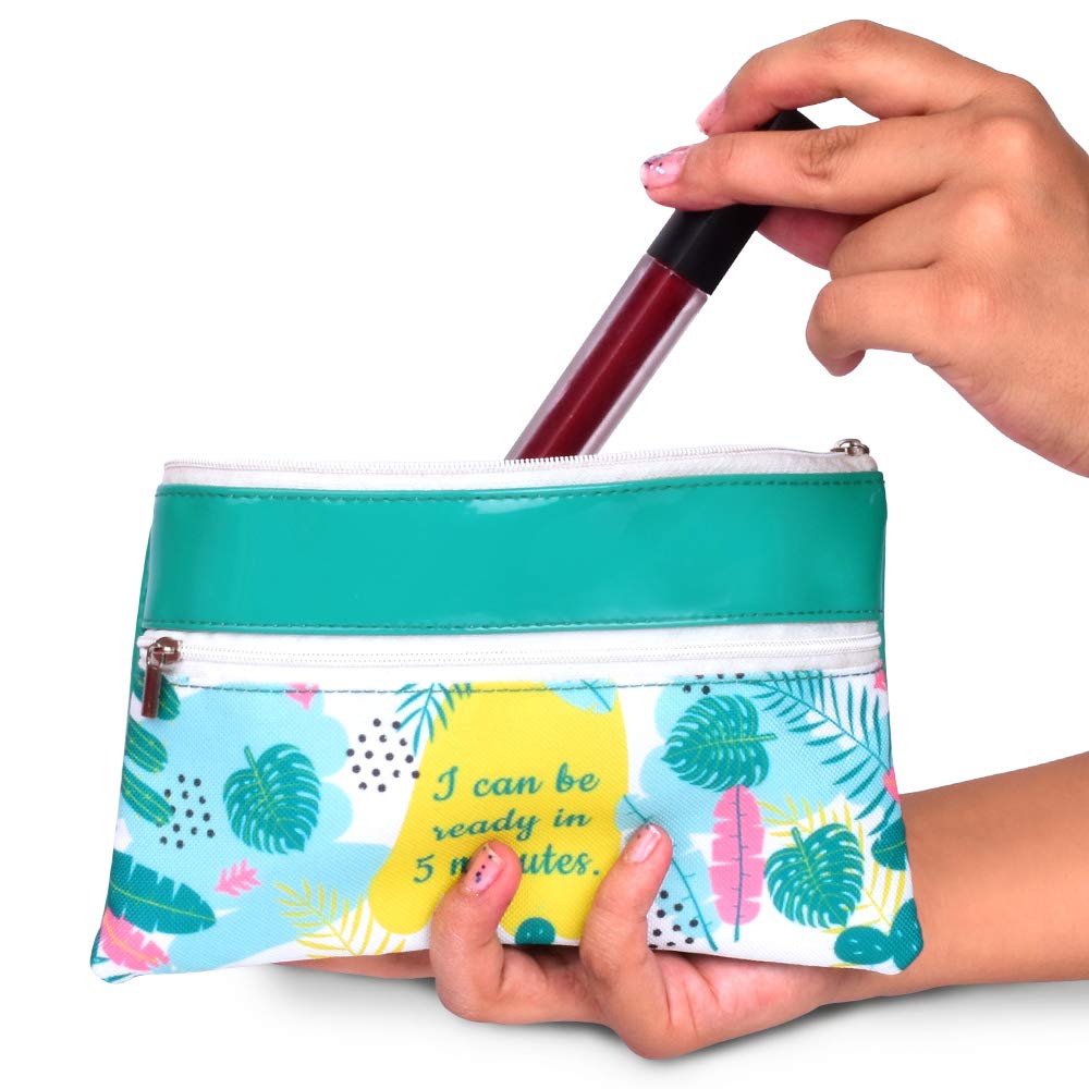 Doodle Cosmetic Bag for Women - Portable Waterproof Makeup Pouch Travel Organizer, Toiletry Storage Bag | Perfect for Travel, Gym, and Daily Essentials