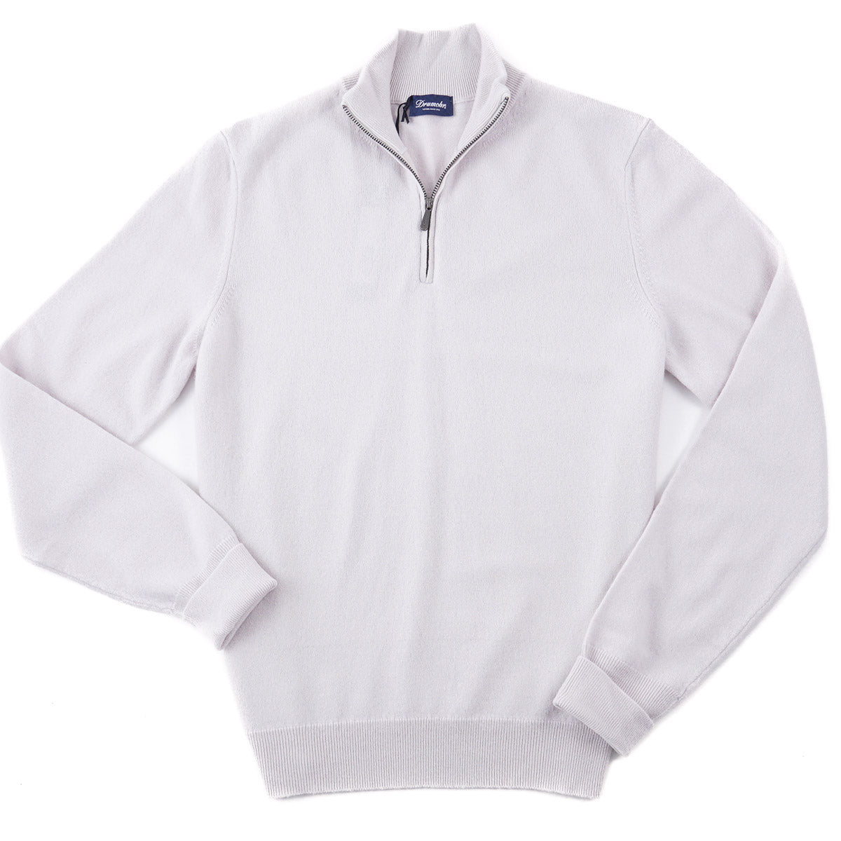 Premium Drumohr Half Zip Cashmere Sweater for Men & Women | Soft Luxury Knit Pullover | Perfect for Fall, Winter & Holiday Outfits | Office, Date Night & Casual Wear