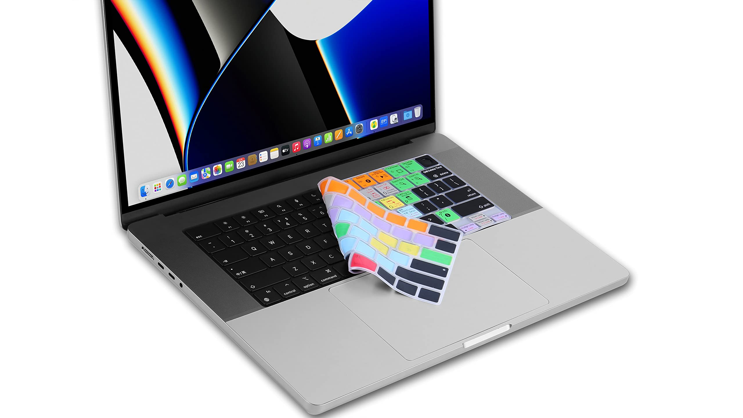 Ableton Live Shortcut Silicone Keyboard Cover for MacBook Pro 14 (2021) - US Layout | K-399 | Perfect for Music Production & Live Performance