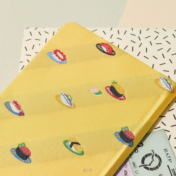Hobonichi Techo 2025 Bow & Tie Sushi Weeks Hardcover Planner - Weekly Horizontal Layout, January Start, Monday Start, English Edition - Perfect for Journaling, Scheduling & Productivity Tracking