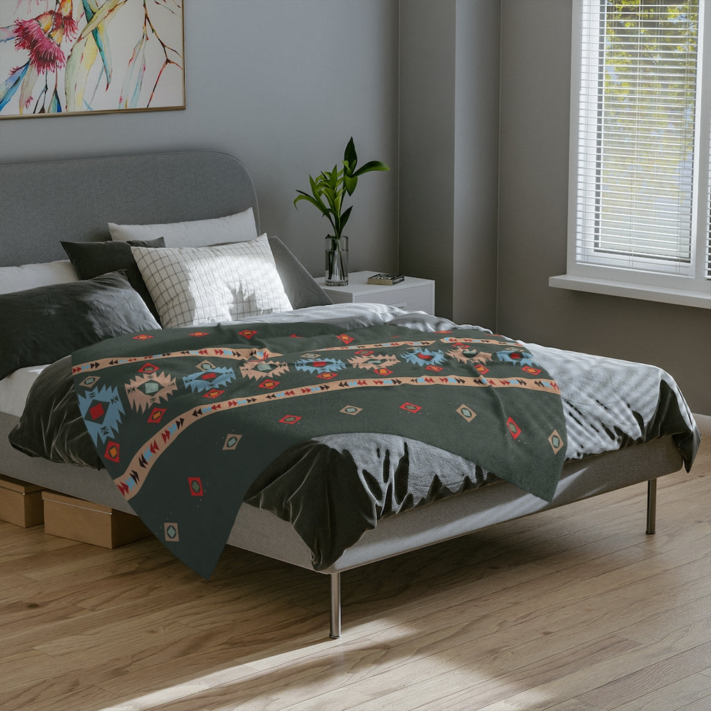Cadillac Creek Velveteen Minky Blanket - Soft Polyester Throw Blanket for Baby, Kids & Adults - One-Sided Print - 3 Sizes (50x60, 60x80, 72x90 Inches) - Perfect for Nursery, Bedroom, Sofa & Gift Giving