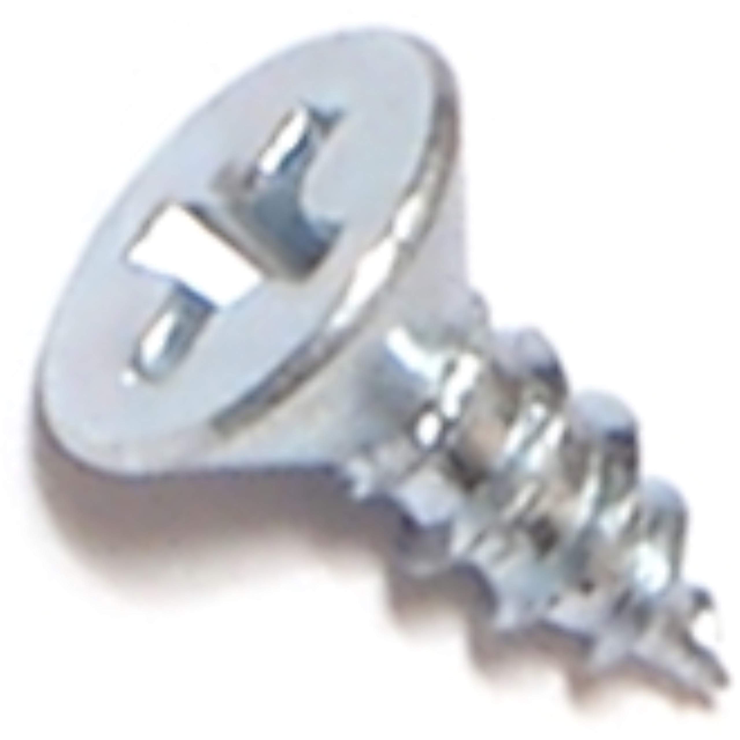 Phillips Flat Head Wood Screws 6 x 3/8 Inch - 100 Pack Zinc Plated for Furniture Assembly, Cabinetry & DIY Woodworking Projects