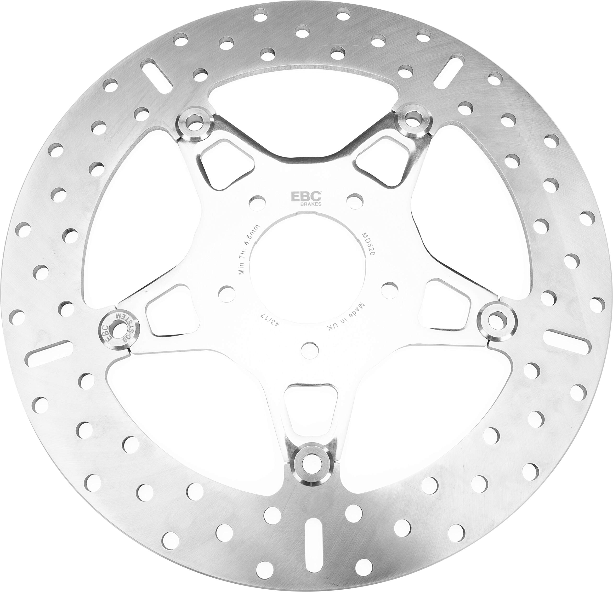 EBC Front Stainless Steel Brake Rotor MD520 - High Performance Brake Disc for Cars, Trucks & SUVs | Durable & Corrosion Resistant | Perfect for Daily Commuting & Off-Road Driving