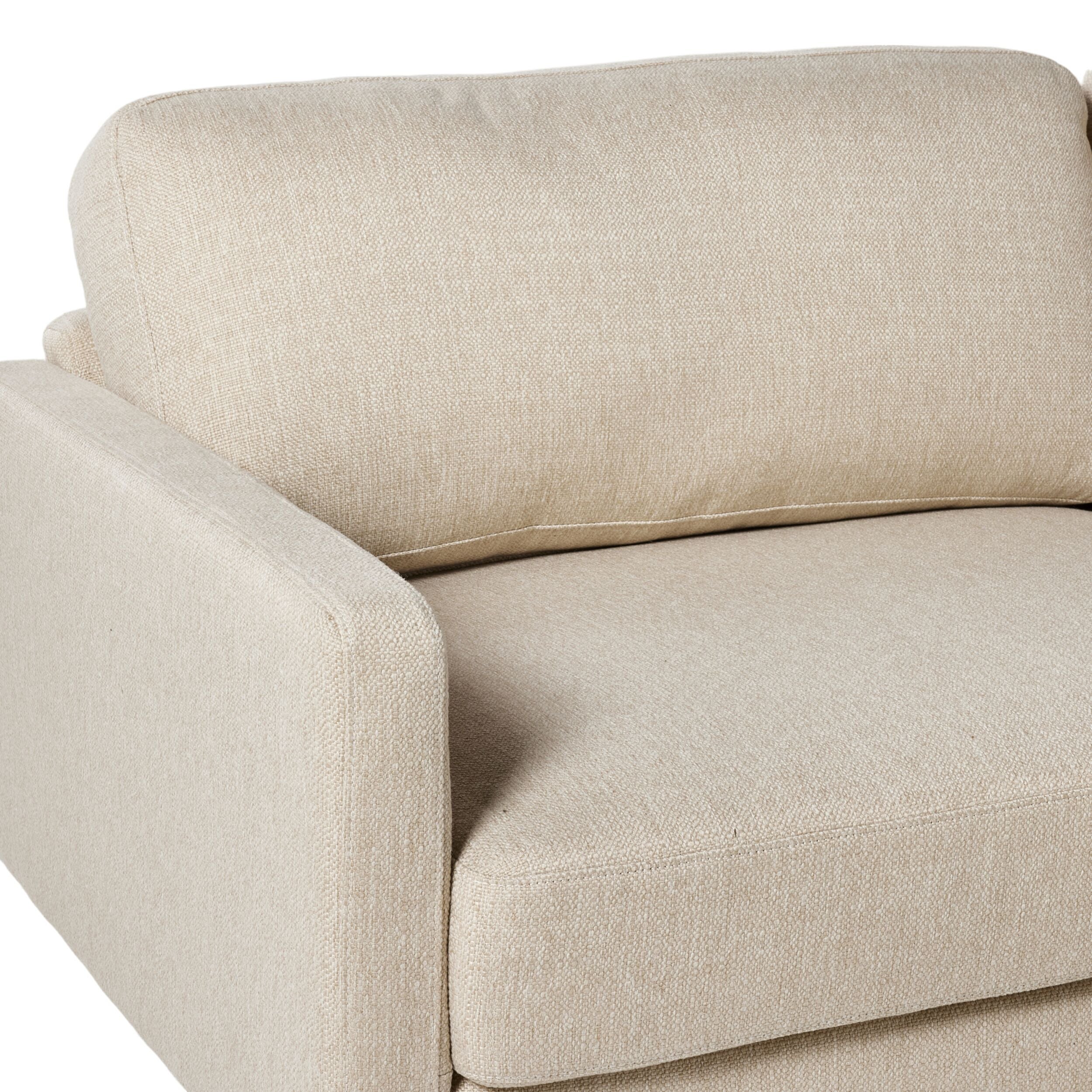 Boden 3-Seater Sofa in Amalfi Parchment - Modern Living Room Furniture for Small Spaces & Apartments