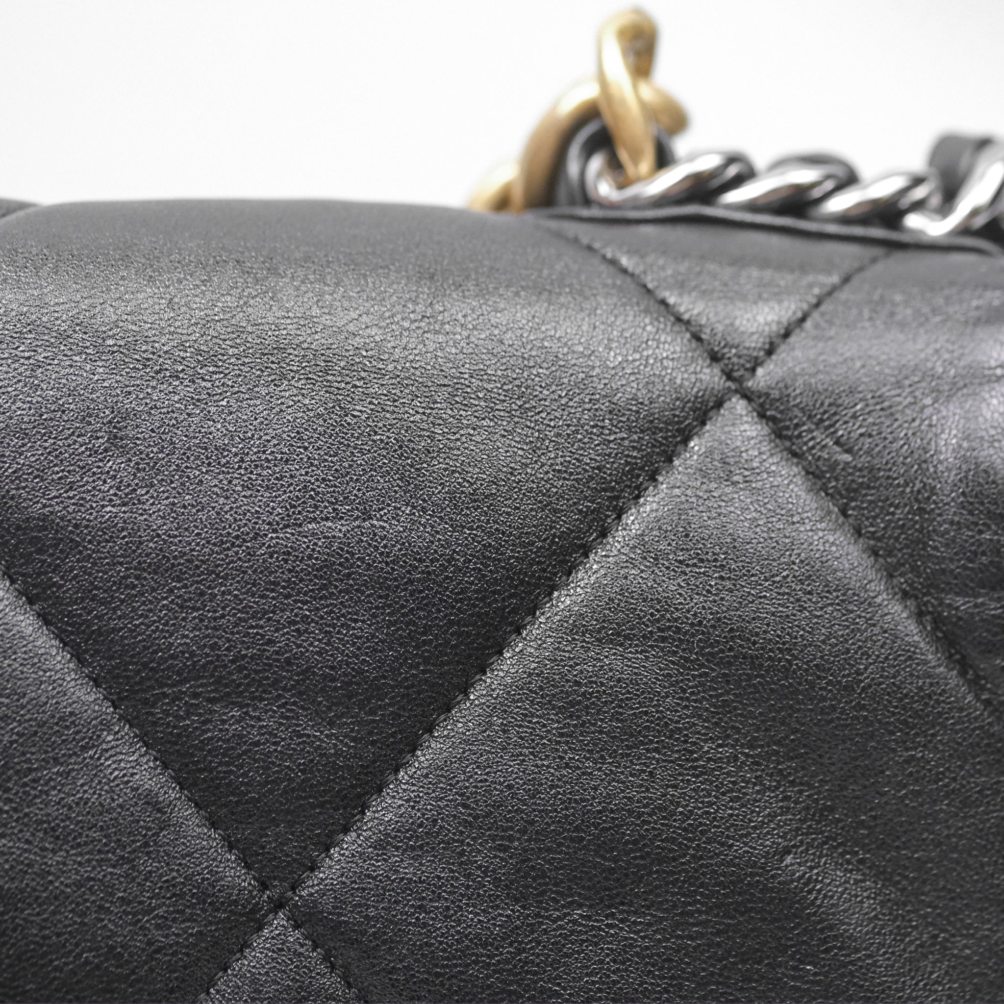 Chanel 19 Medium Handbag Black Goatskin Leather with Mixed Hardware - Luxury Designer Shoulder Bag for Women, Perfect for Work, Evening Events & Everyday Use