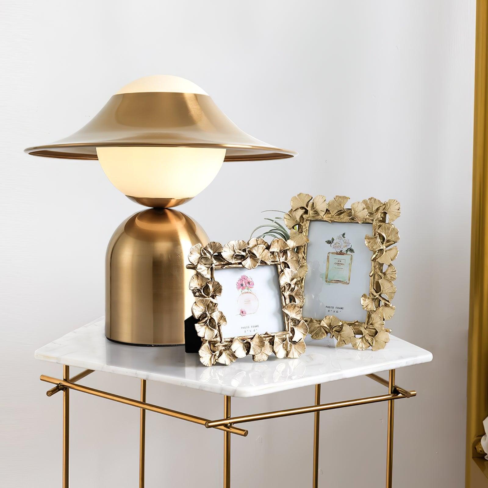 Modern Bonbon Disc Table Lamp - Stylish LED Night Light for Bedroom, Living Room & Office - Soft Glow Ambient Lighting for Home Decor & Relaxation