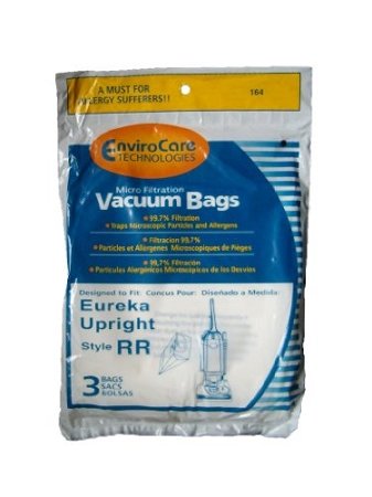 6-Pack Eureka Style RR Upright Allergy Vacuum Cleaner Bags 61115B for Cyclonic 4800 Model - Dust-Free Cleaning for Homes with Pets & Allergies