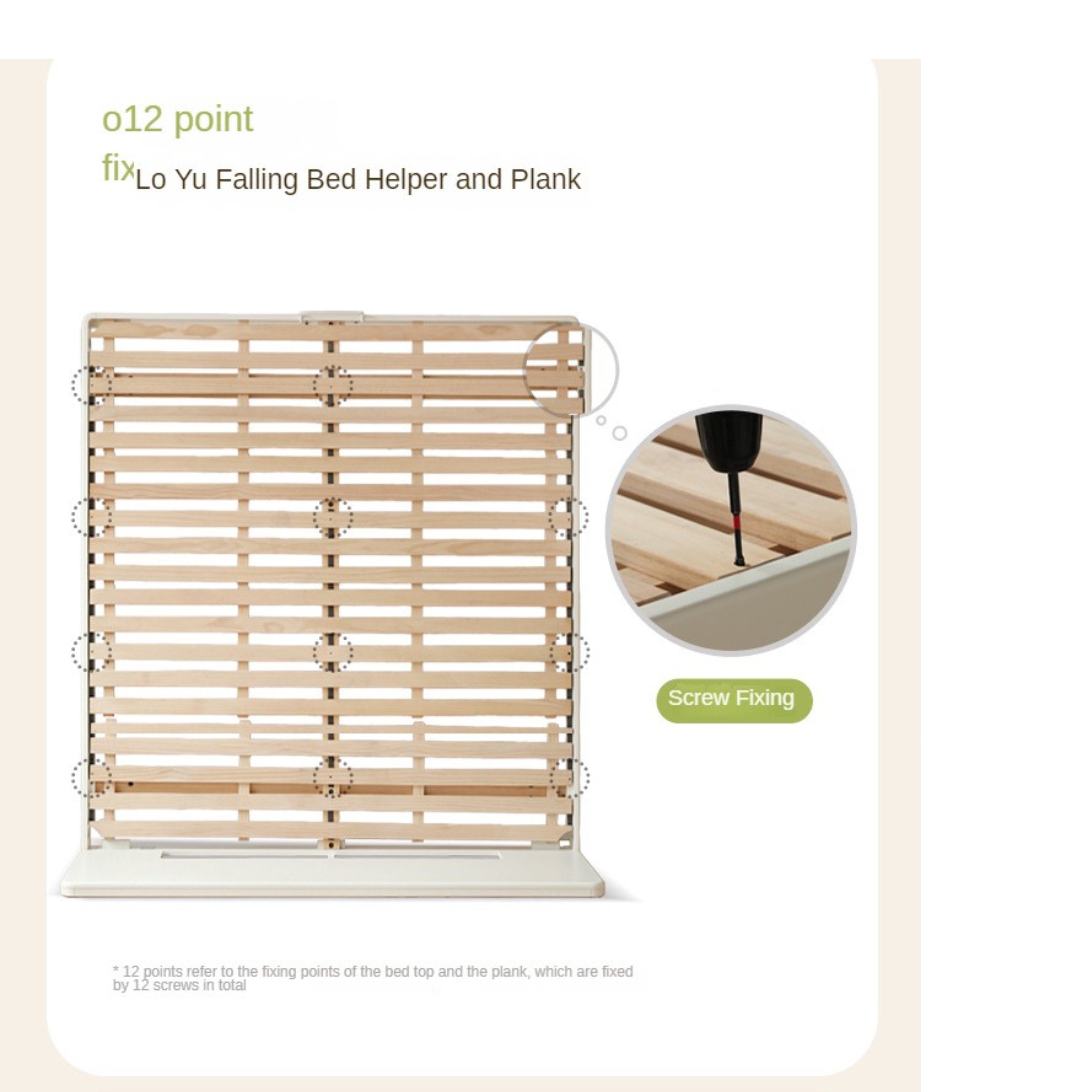 Modern Simple Cream Style Poplar Solid Wood Bed - Sturdy & Elegant for Master Bedroom, Guest Room, or Kids Room