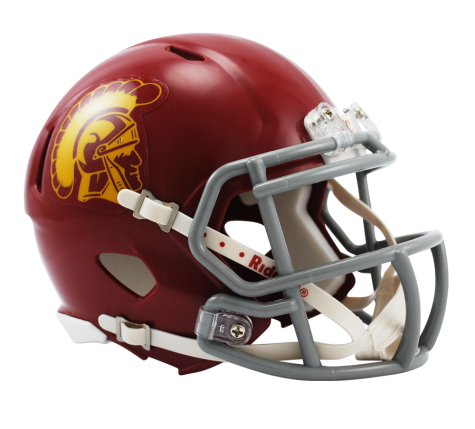 USC Trojans Riddell Speed Authentic Mini Football Helmet - Collectible NCAA Memorabilia for Fans, Display & Sports Decor