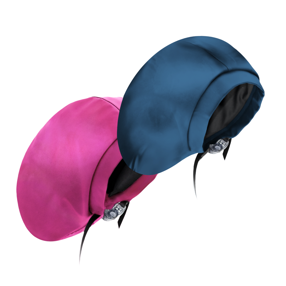 Hairbrella Satin Lined Waterproof Swim Cap - Adjustable Silicone Swimming Cap for Women & Men (2 Pack) - Perfect for Pool, Beach & Water Aerobics