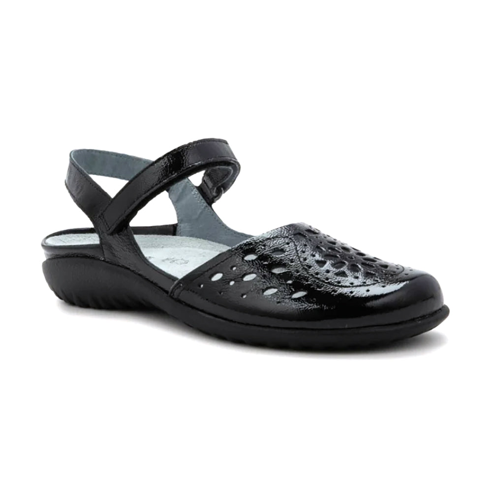 BLACK CRINKLE PATENT
