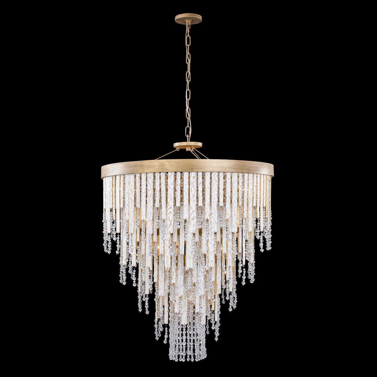 13-Light Crystal Chandelier for Dining Room - Modern Elegant Ceiling Light Fixture with LED Bulbs, Perfect for Home Decor, Living Room & Bedroom Lighting