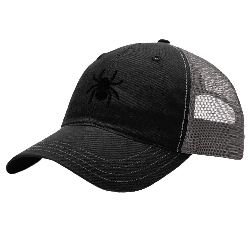 Custom Spider Tarantula Embroidery Baseball Cap - Soft Cotton Mesh Snapback Hat for Men & Women - Perfect for Outdoor Sports, Hiking, and Casual Wear