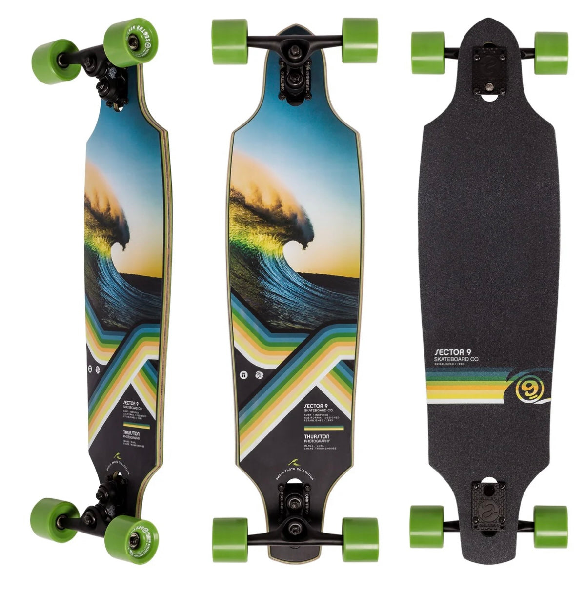 Sector 9 Bintang Bend Drop Thru Longboard Skateboard - Premium Cruiser Board for Commuting & Downhill Riding - Perfect for Campus, Beach & City Streets