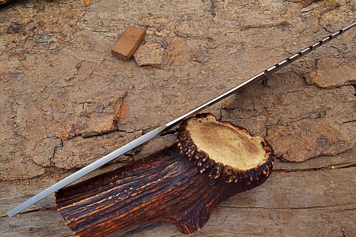 D2 Steel Tracker Knife Blank - Custom Handmade for Knife Making | Hunting & Outdoor Use