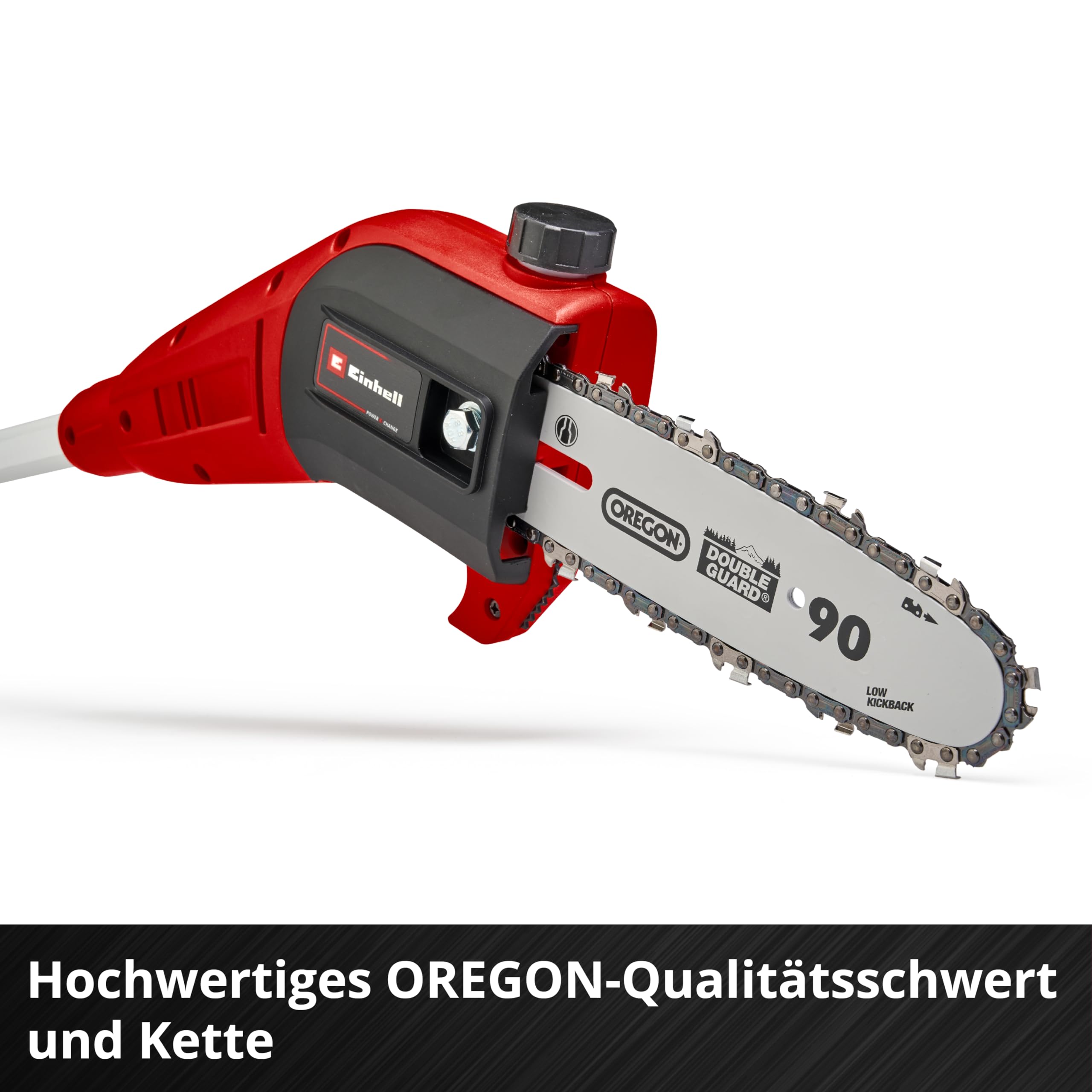 Einhell GC-LC 18/20 Li T-Solo Cordless Pole Chainsaw - 18V Lithium-Ion Battery (Not Included), 20cm Bar Length, 30° Tiltable Motor Head, Extension Pole, Metal Gear - Perfect for Tree Trimming, Pruning & Yard Maintenance