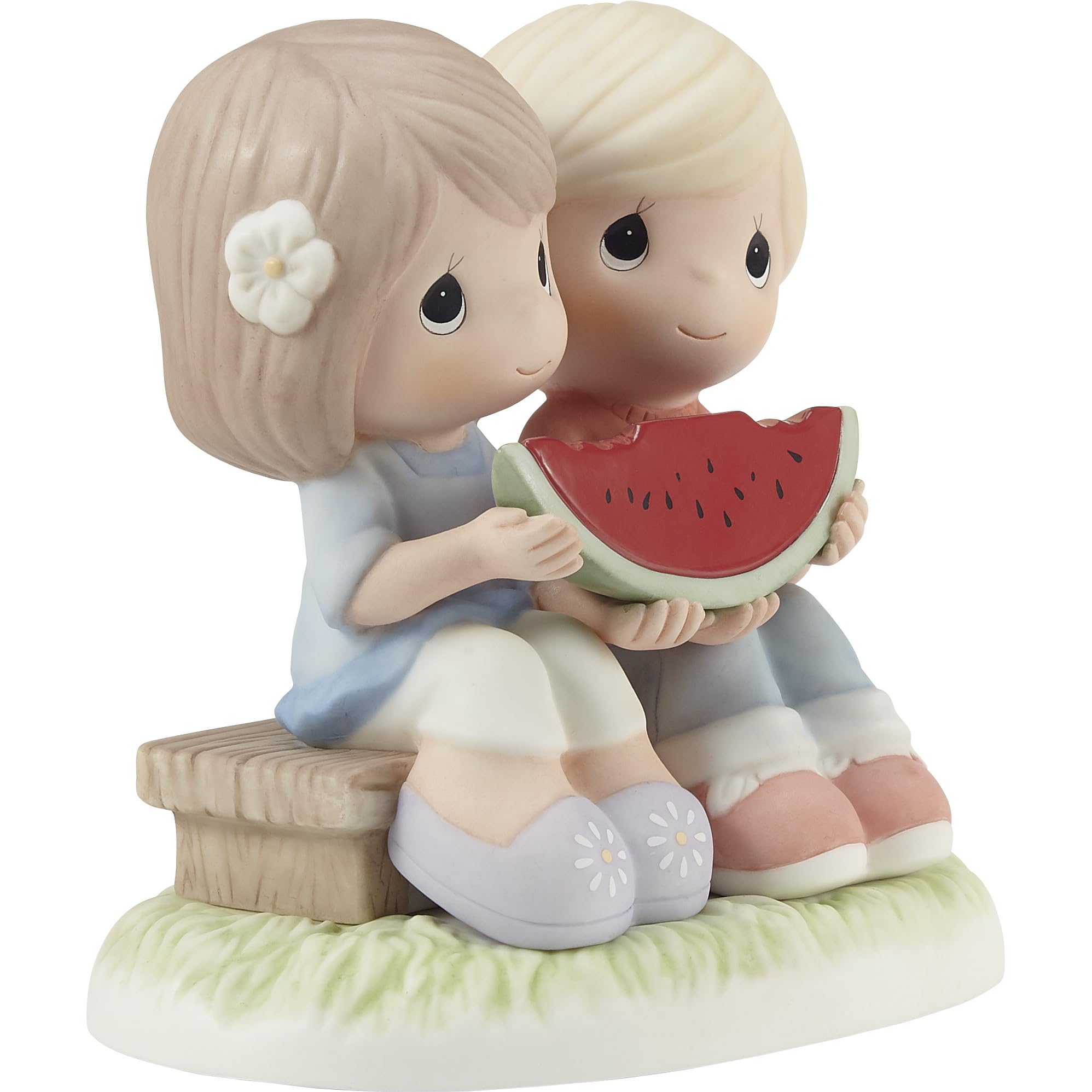 Precious Moments 213003 You're One in A Melon Bisque Porcelain Figurine - Collectible Gift for Birthdays, Anniversaries & Home Decor