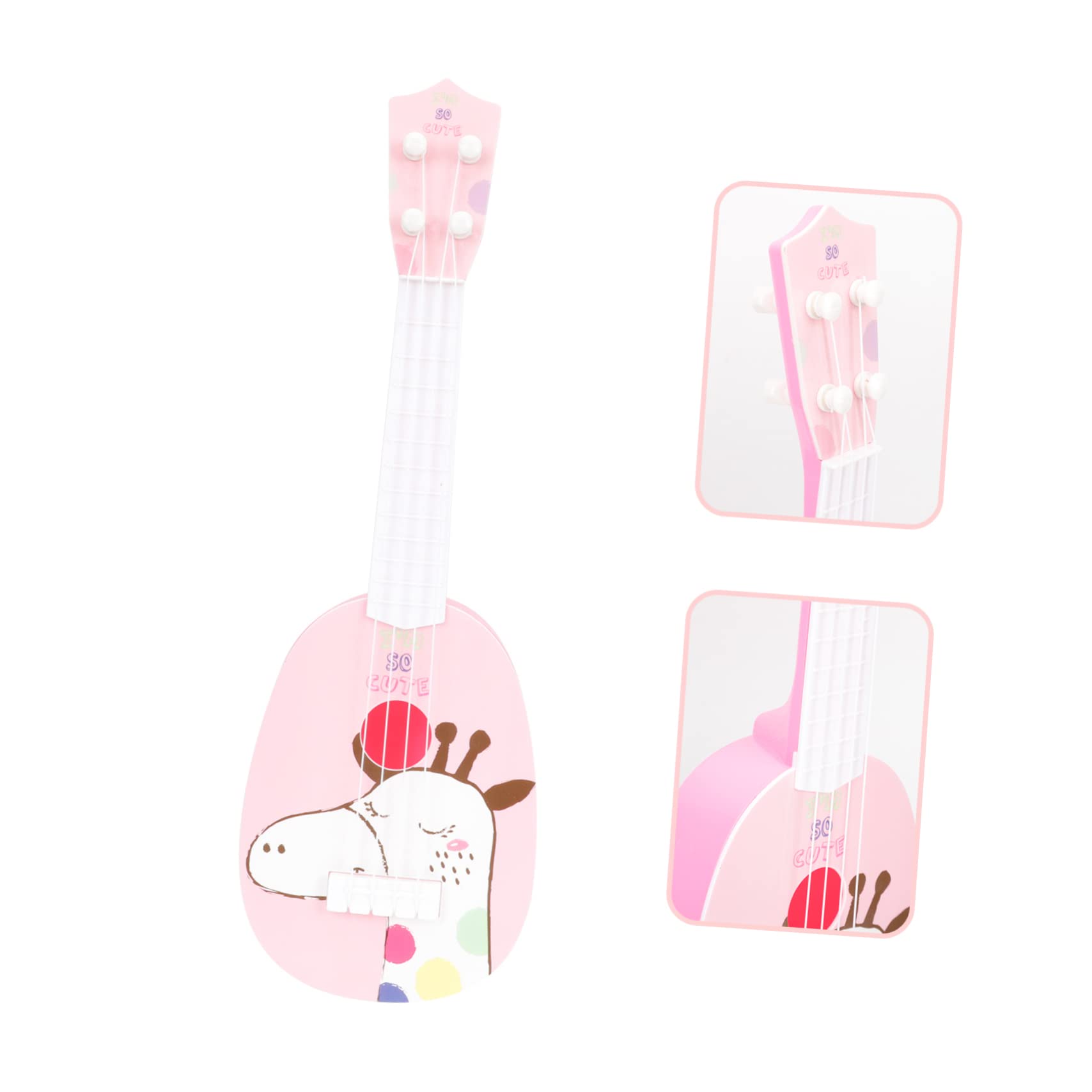 iBasenice 2-Piece Kids Toy Ukulele Set - Colorful ABS Plastic Mini Guitar Musical Instrument for Children | Perfect for Birthday Gifts, Music Learning & Pretend Play