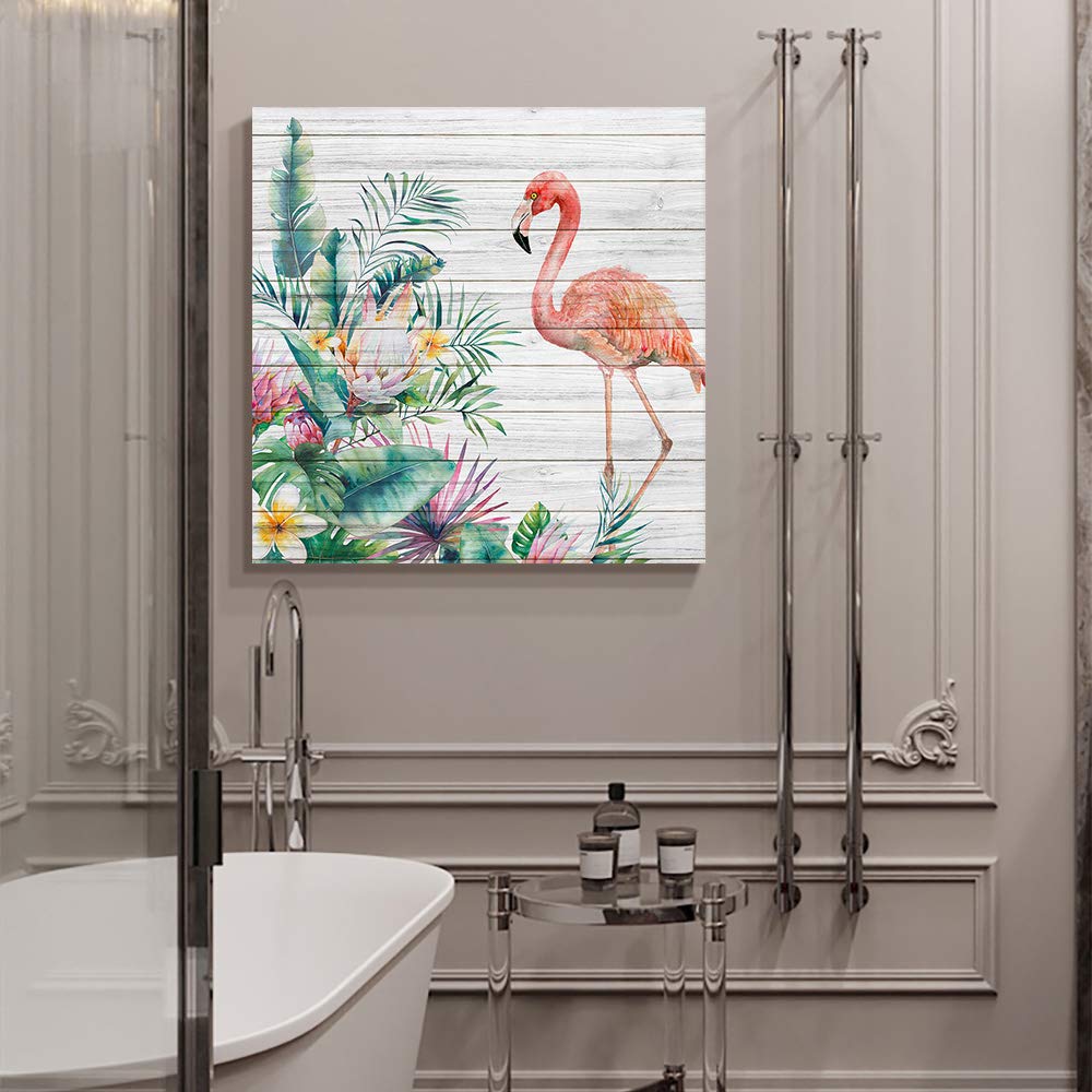 Summer Flamingo Canvas Wall Art - 20