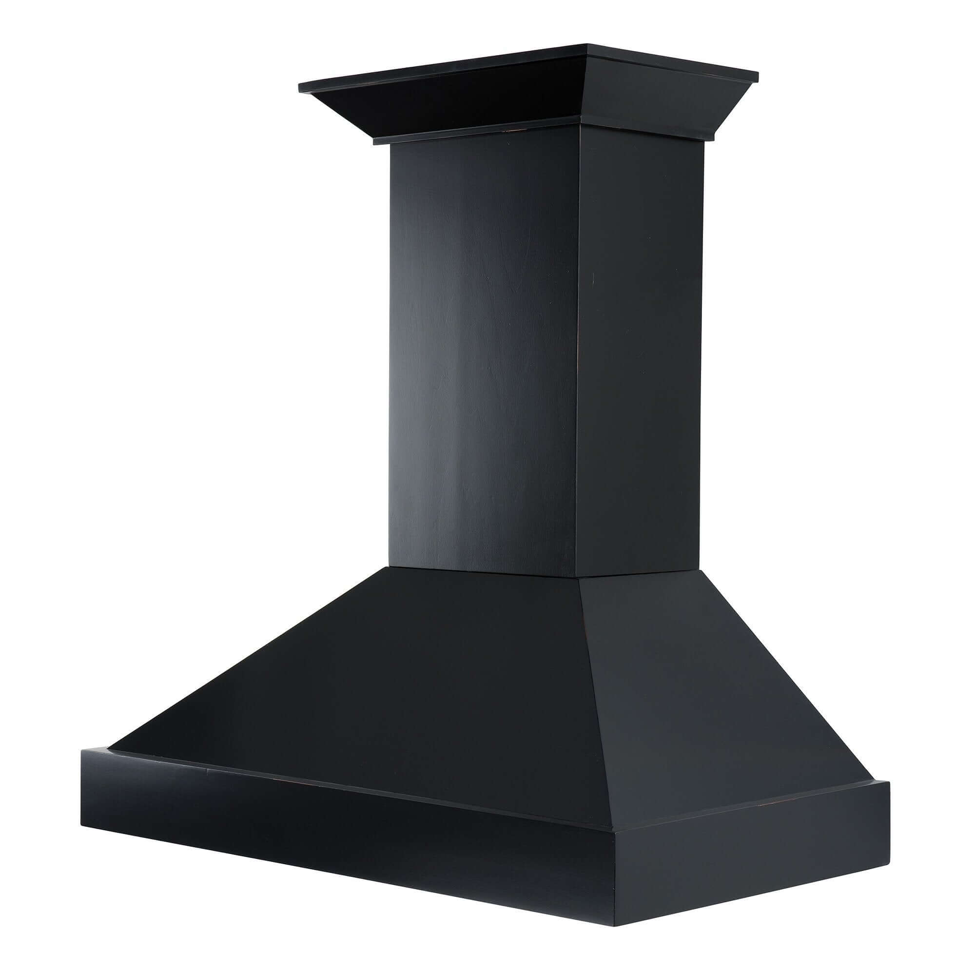 ZLINE KBCC Black Convertible Vent Wooden Wall Mount Range Hood - Professional Kitchen Ventilation for Home Cooking & Grilling