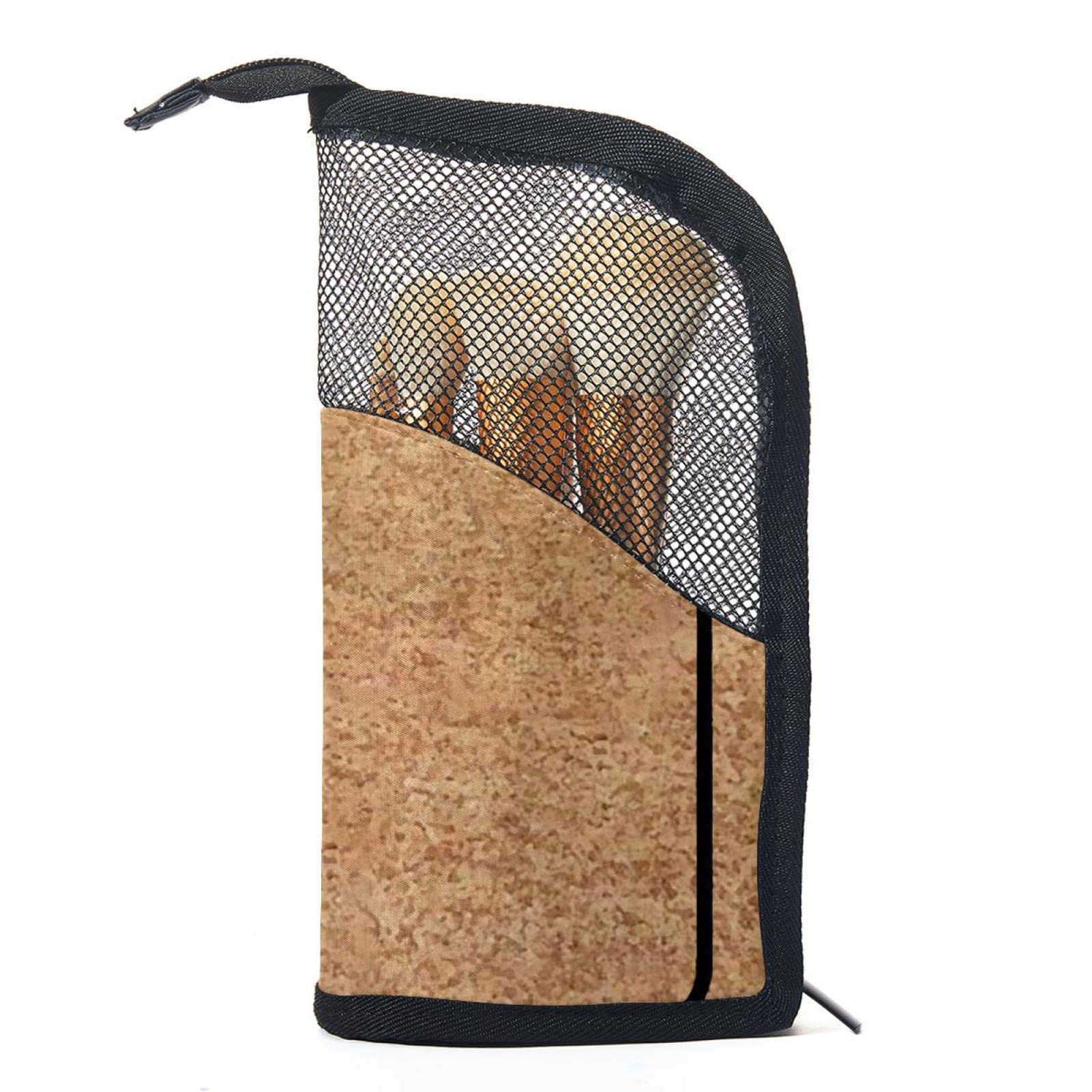 12-Piece Makeup Brush Organizer Bag with Hello in Different Languages - Portable Travel Cosmetic Brush Holder Case for Makeup Artists & On-the-Go Beauty Essentials