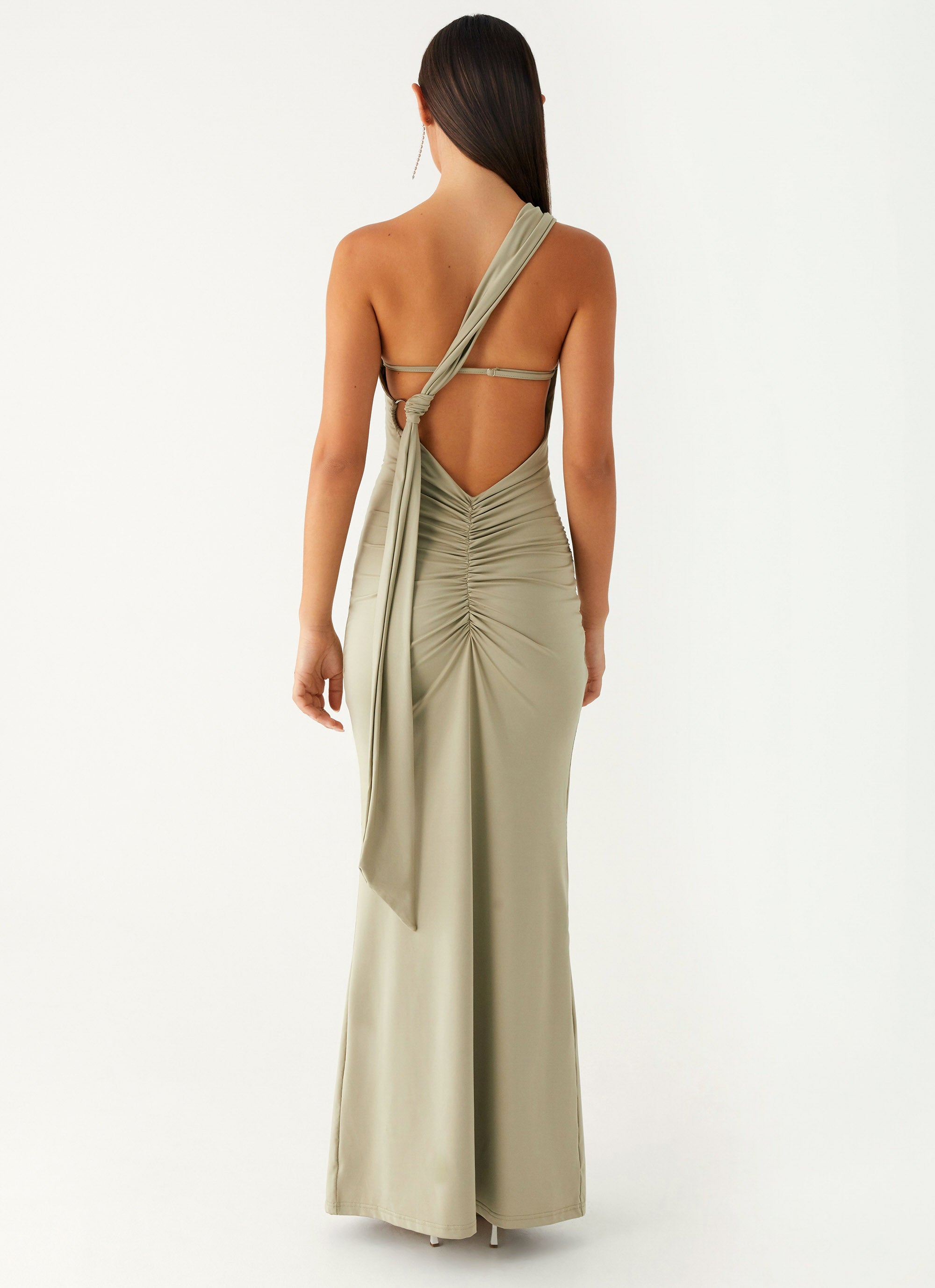 Christie Maxi Dress for Women - Flowy Long Boho Summer Dress in Sage Green, Perfect for Beach Vacations, Weddings & Casual Outings